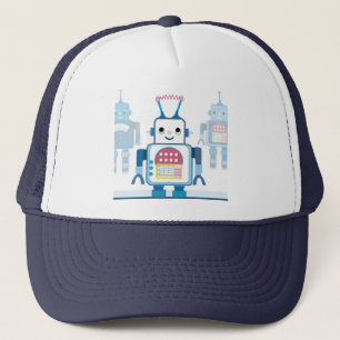 Gorra De Camionero Novedades azules frescas de los regalos del robot