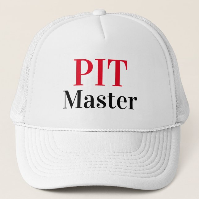 Gorra De Camionero Novela divertida PIT MASTER de béisbol (Anverso)