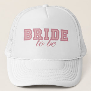 Gorra De Camionero Novia a ser bloque rosado