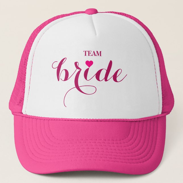 Gorra De Camionero Novia de equipo Personalizar personalizado (Anverso)