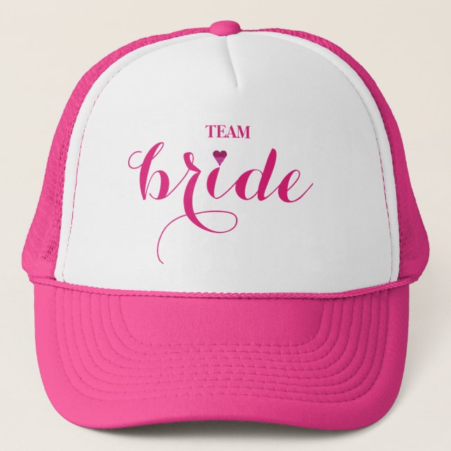 Gorra De Camionero Novia de equipo Personalizar personalizado (Anverso)