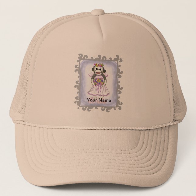 Gorra De Camionero Novia de mono de sock (Anverso)