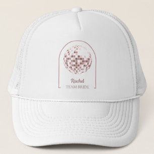 Gorra De Camionero Novia del Equipo de Boogie Disco Rosa