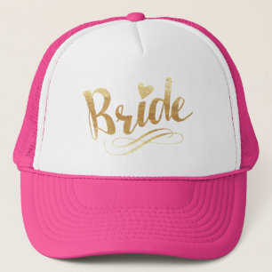 Gorra De Camionero Novia Dorado