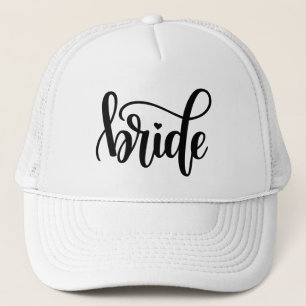 Gorra De Camionero Novia Escritura Negra