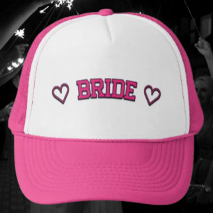 Gorra De Camionero ♡ NOVIA ♡ – Fuente Rosa Fuerte Gorra Camionero par