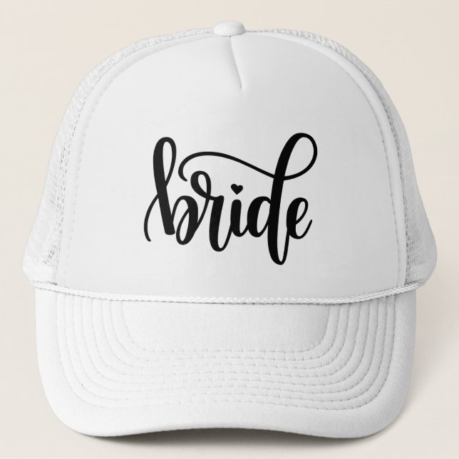 Gorra De Camionero Novia Guión Negro (Anverso)