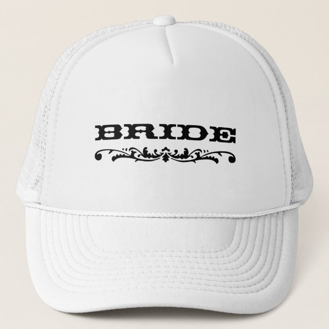 Gorra De Camionero Novia occidental de la boda el | (Anverso)