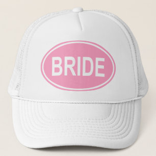 Gorra De Camionero Novia que casa rosa oval
