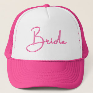 Gorra De Camionero Novia rosa caliente 