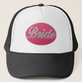 Gorra De Camionero Novia rosada de Bling