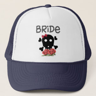 Gorra De Camionero Novia Skull
