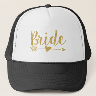 Gorra De Camionero Novia Tribu de novias Purpurina dorado-Imprimir