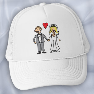 Gorra De Camionero Novia y novio (añada su propio texto)