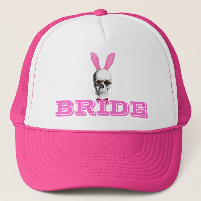 Gorra De Camionero Novias góticas divertidas del conejito del (Anverso)