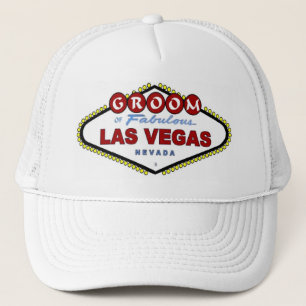 Gorra De Camionero NOVIO del casquillo de Las Vegas