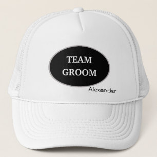 Gorra De Camionero Novio del equipo del padrino de boda personalizado