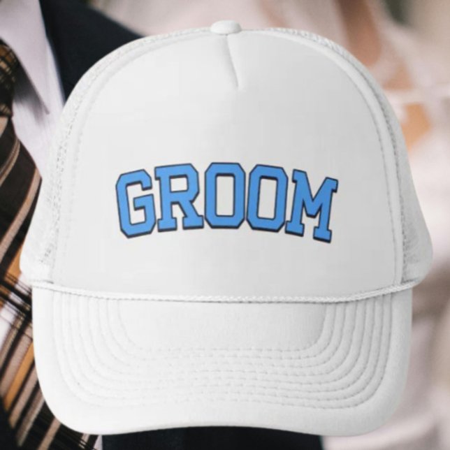 Gorra De Camionero NOVIO – Fuente de la Universidad Blue para Boda y  (Subido por el creador)