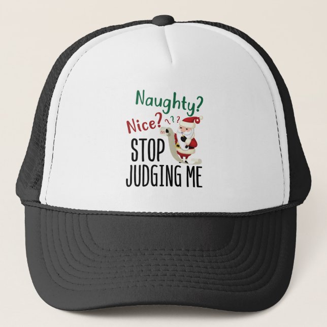 Gorra De Camionero Ntrísima Niza Dejar De Juzgarme A Navidades Divert (Anverso)