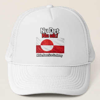 Gorra De Camionero Nu Det Nu uk! Make America Go Away Greenland flag