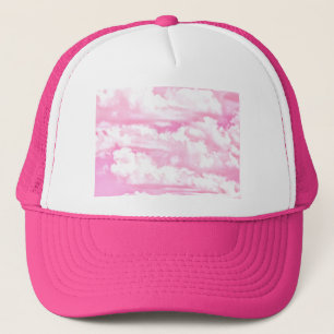 Gorra De Camionero Nubes de decoración rosa