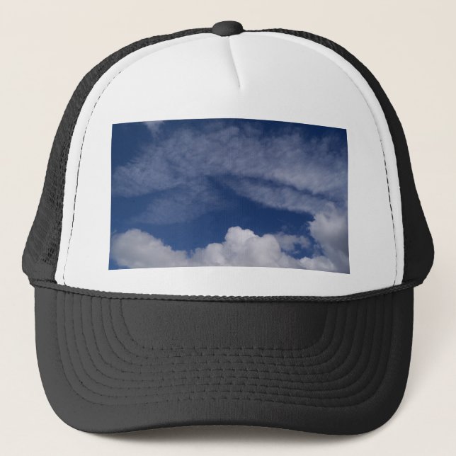 Gorra De Camionero nubes frescas de cielo azul (Anverso)