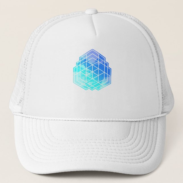 Gorra De Camionero Nubes geométricas (Anverso)