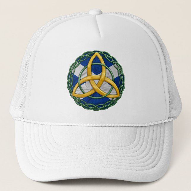 Gorra De Camionero Nudo céltico de la trinidad (Anverso)