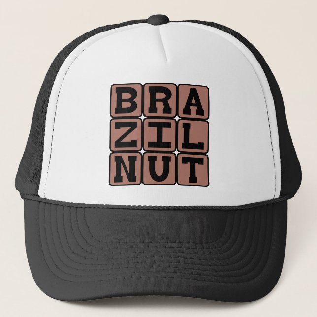 Gorra De Camionero Nueces de Brasil, Legume (Anverso)
