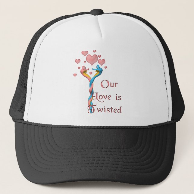 Gorra De Camionero Nuestro amor está torcido (Anverso)