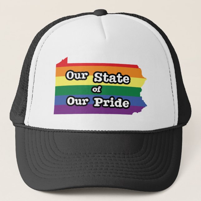 Gorra De Camionero Nuestro estado de orgullo | Pennsylvania (Anverso)