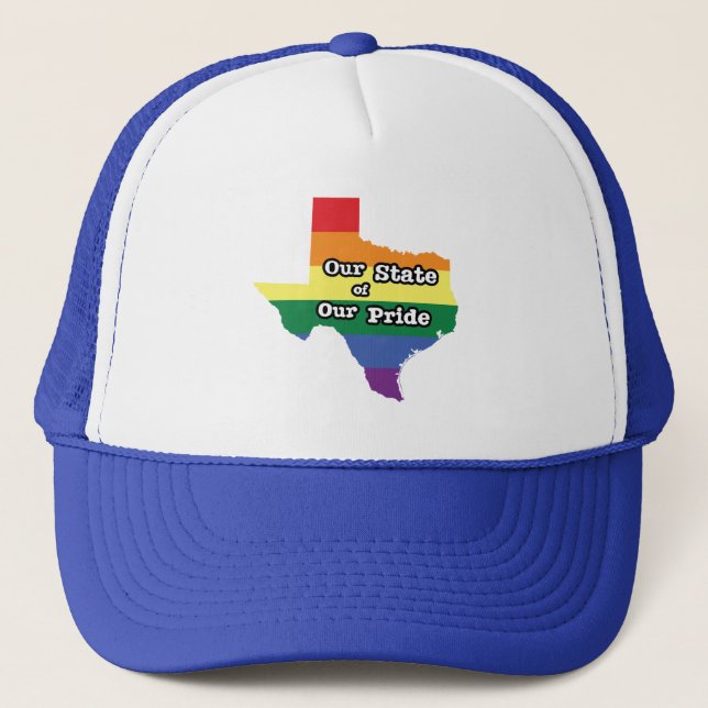 Gorra De Camionero Nuestro estado de orgullo| Texas (Anverso)