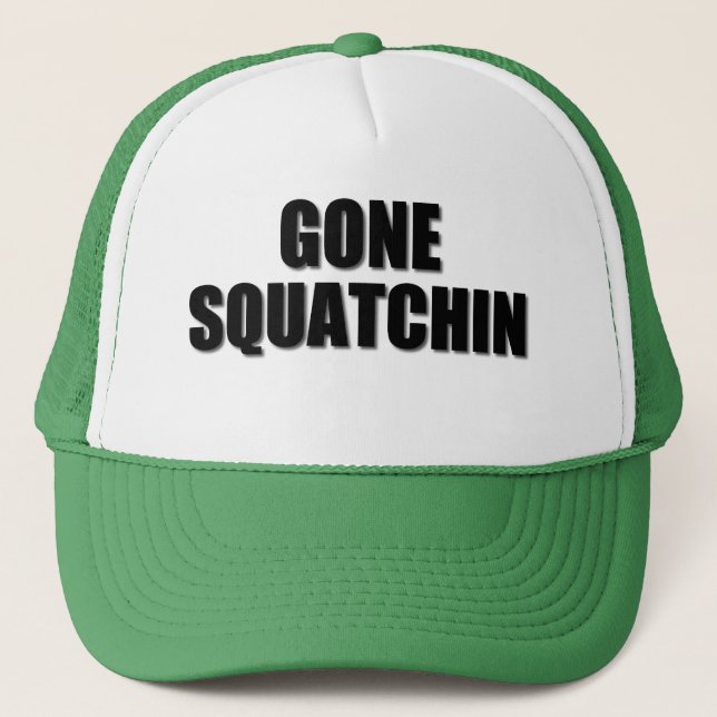 Gorra De Camionero Nuestro mejor vendedor Bobo's GONE SQUATCHIN (Anverso)