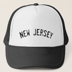 Gorra De Camionero Nueva Jersey de Grunge Negro