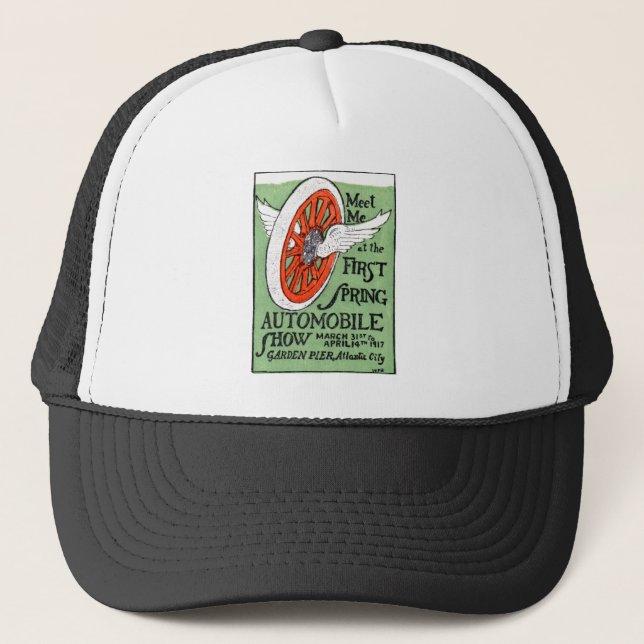 Gorra De Camionero Nueva Jersey Spring Auto Show 1917 (Anverso)
