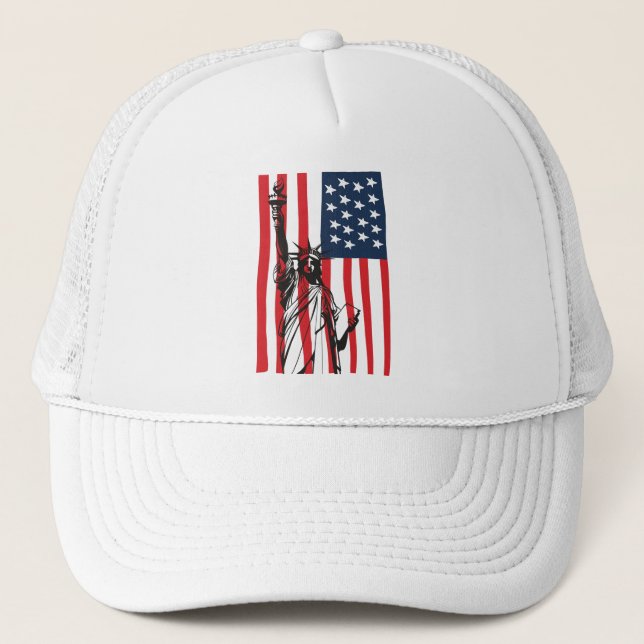 Gorra De Camionero Nueva York Estatua de la Libertad Estados Unidos B (Anverso)