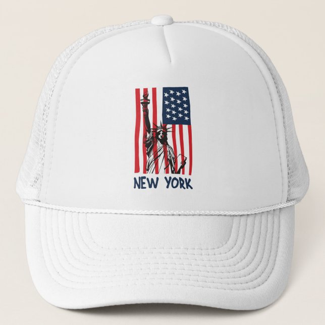 Gorra De Camionero Nueva York Estatua de la Libertad Estados Unidos B (Anverso)