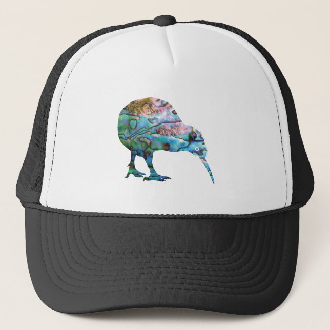 GORRA DE CAMIONERO NUEVA ZEALAND KIWI PAUA (Anverso)