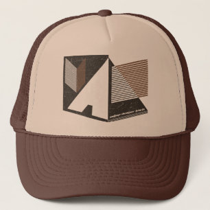 Gorra De Camionero Nuevas líneas frescas de gráfico del vintage de la