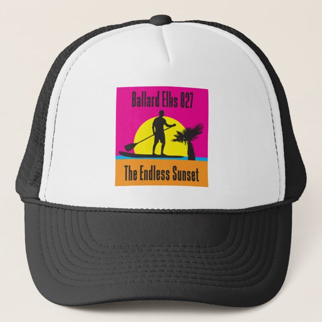 Gorra De Camionero NUEVO BAR FUNDRAISER ENdless Sunset (Anverso)