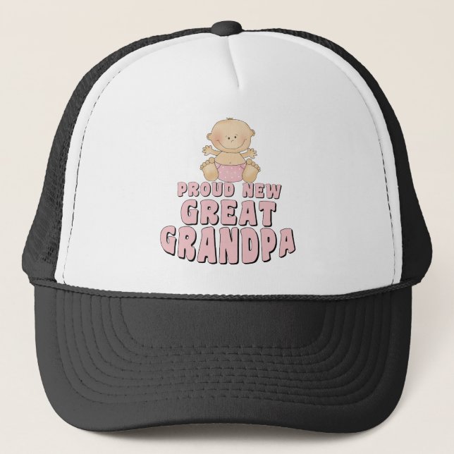 Gorra De Camionero NUEVO gran chica ORGULLOSO del abuelo (Anverso)