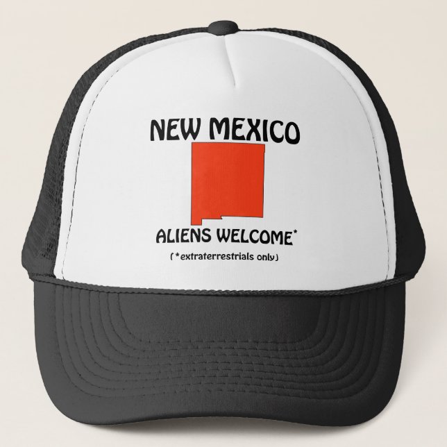 Gorra De Camionero Nuevo México - Alien Bienvenidos (Anverso)
