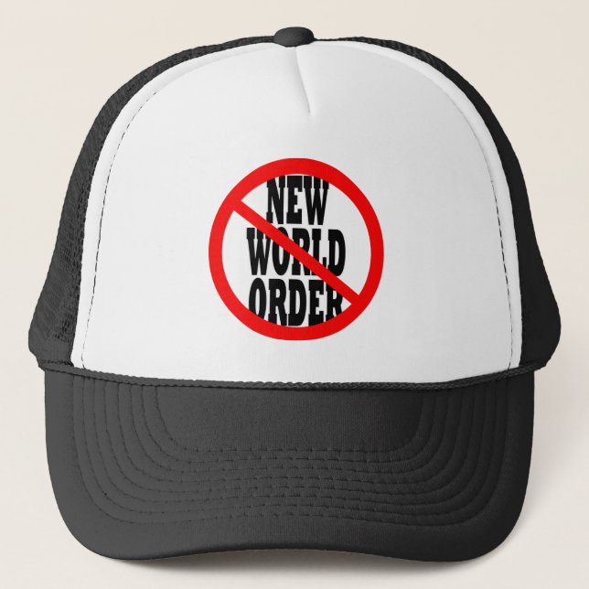 GORRA DE CAMIONERO NUEVO ORDEN MUNDIAL (Anverso)