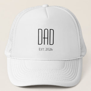 Gorra De Camionero Nuevo padre simple día del padre simple Minimalist