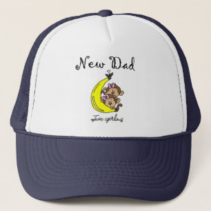Gorra De Camionero Nuevo papá de Chicas gemelos camisetas y regalos