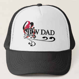 Gorra De Camionero Nuevo papá del corazón gótico