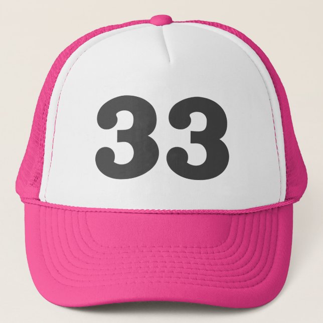 Gorra De Camionero Number "33" (Anverso)