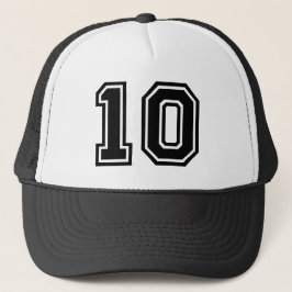 Gorra De Camionero Número 10 Clásico