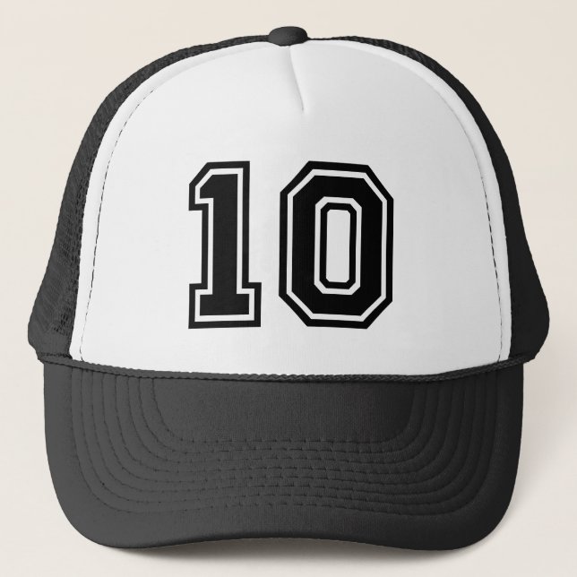 Gorra De Camionero Número 10 Clásico (Anverso)