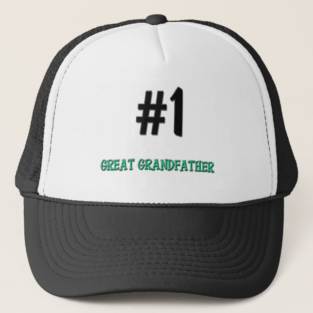 Gorra De Camionero Número 1 grande - abuelo (Anverso)